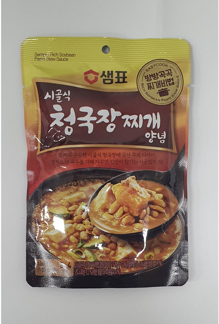 샘표 시골식 청국장찌개 양념, 180g, 12개
