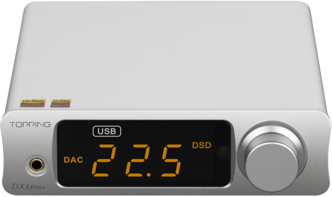 DAC 프로 엠프 DX3 PRO+ 디코딩 오디오 토핑, Silver