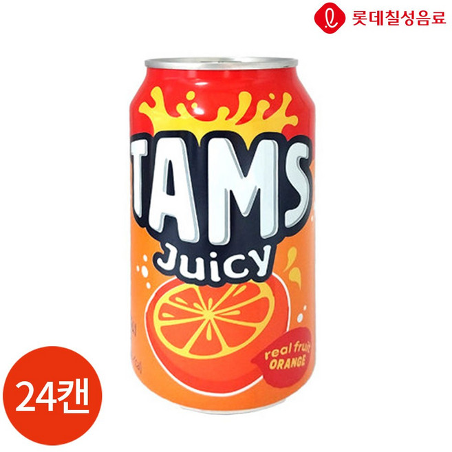 CL 롯데 탐스 쥬시 오렌지 355ml x 24캔, 1개