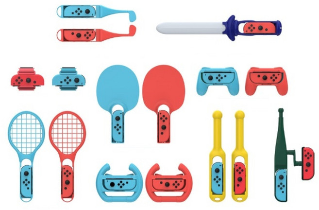 주닉스 닌텐도스위치 18in1 호환 스포츠 조이콘 세트, 1개