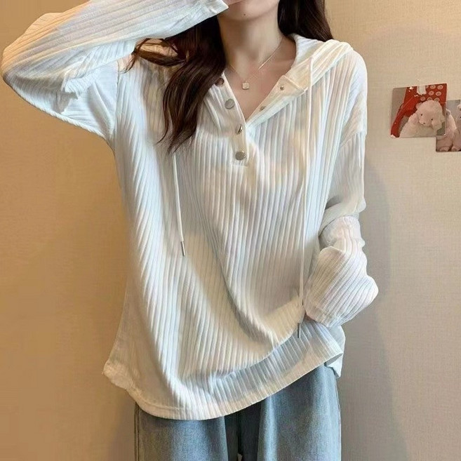 파스텔 후드티 슬림 화이트 블랙 후드 스웨트셔츠