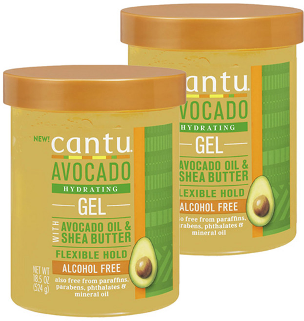 칸투 아보카도 하이드레이팅 젤 플렉서블 홀드, 2개, 524g