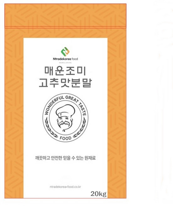 매운조미고추맛분말 20kg, 1개, 단품