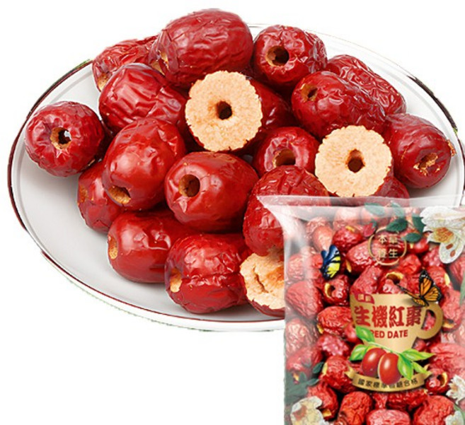本草養生 無籽紅棗, 1個, 無籽紅棗,250g
