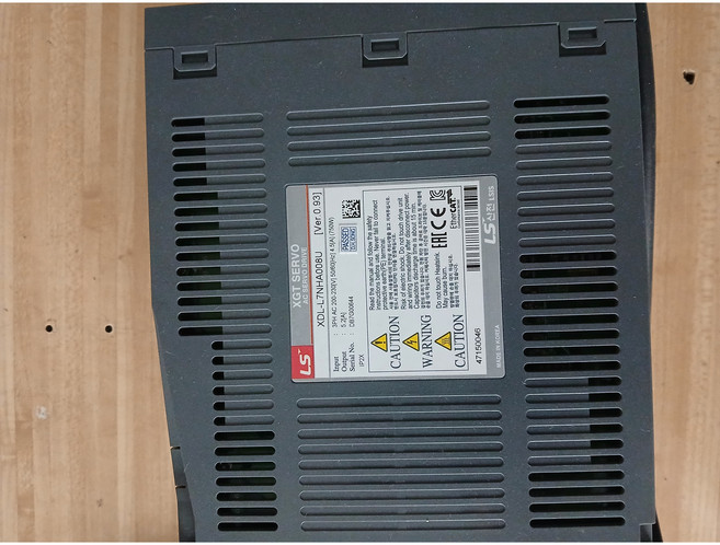 XGT SERVO AC SERVO DRIVE XDL-L7NHA008U [VER 0 0.93], 1개