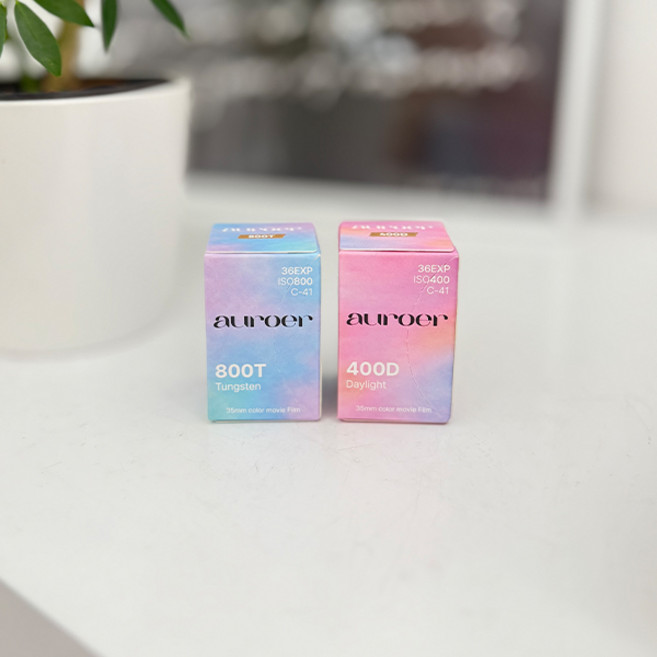 어로어 컬러필름 35mm 세트(파스텔톤400D/쿨톤800T) 총2롤