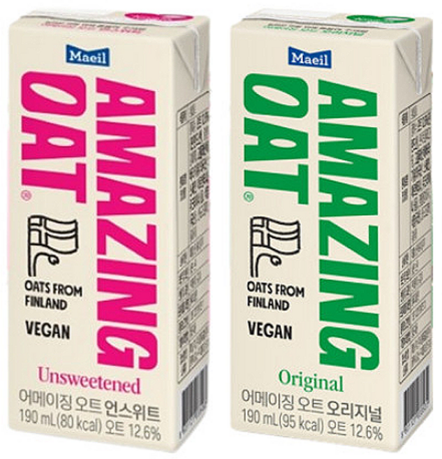 매일유업 어메이징오트 190mLx24팩(오리지널12+언스위트12)무배, 190ml, 1세트