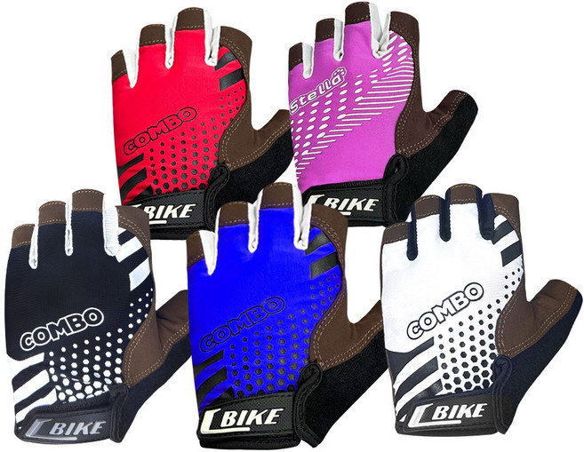 달리즈 젤패드 미끄러짐방지 러닝 자전거 남여 반장갑, CO-01_블루, 1세트