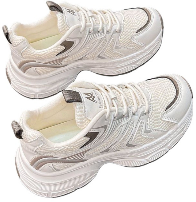 여성 통기성 키높이 통굽 캐주얼 운동화