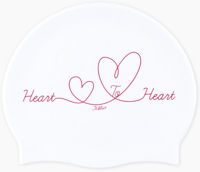 XBL-5297 하트 투 하트 실리콘 링클 수모, 1개, WHT