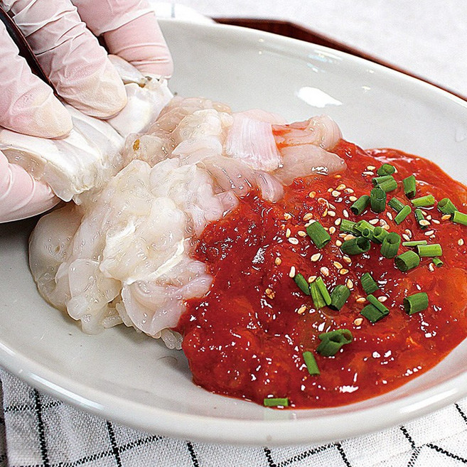 순살 양념게장 꽃게장 양념 꽃게무침, 300g, 1개