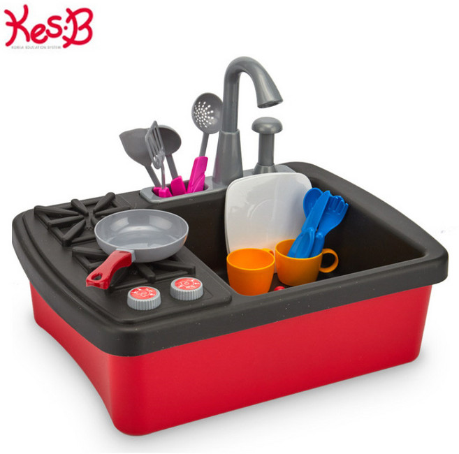 캐스비 렌지 싱크대 부엌놀이 아기 주방놀이 세트 장난감, 3. 이지쿠킹 키친웨어, 1개