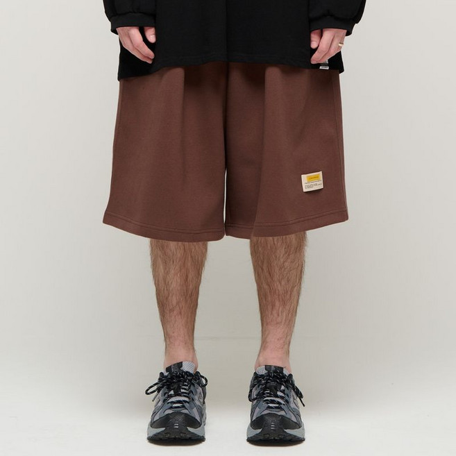 카고브로스 CB SWEAT BANDING HALF PANTS BROWN