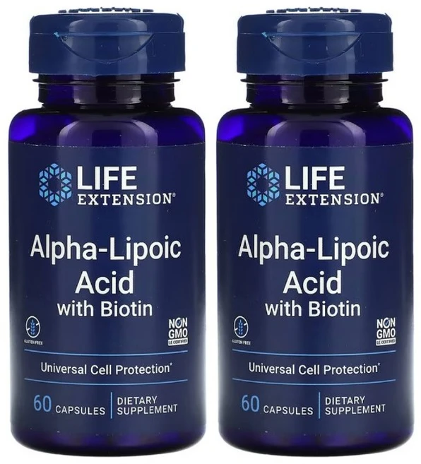 라이프 익스텐션 알파 리포산 액시드 60캡슐, 60정, 2개 - 쿠팡