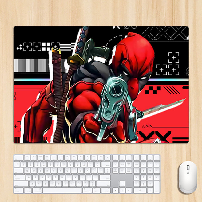 마블코믹스 데드풀과 울버린 굿즈 Deadpool&Wolverine 마우스 게이밍 장패드, AA. 60x40x0.3cm DEADPOOL9, 1개