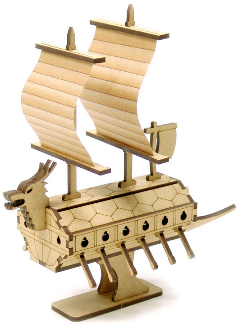 마이즈 역사 거북선-SENIOR HI-06 목재 조립키트 친환경 MDF소재 국내제작 1개, 나무색, 36피스