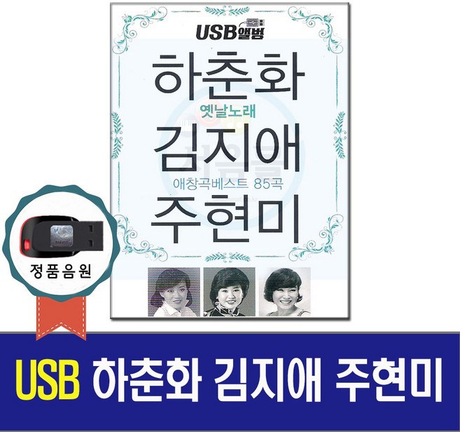 노래칩 USB 하춘화 김지애 주현미 85곡-베스트 트로트/차량USB/USB음반/효도라디오 음원/옛날노래/애창가요, 기타, 기타