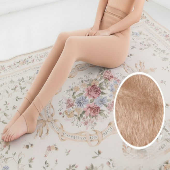 쎄리머 여성 겨울 방한 융털 기모 레깅스 9부 보온 스타킹 타이즈 바지