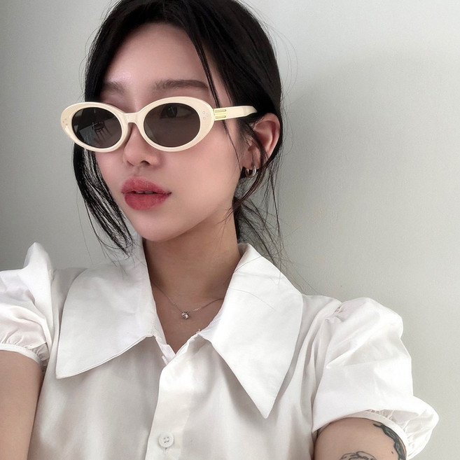 하리몽드 남자 여자 유니크 트렌드 캣츠아이 원형 선글라스 5color