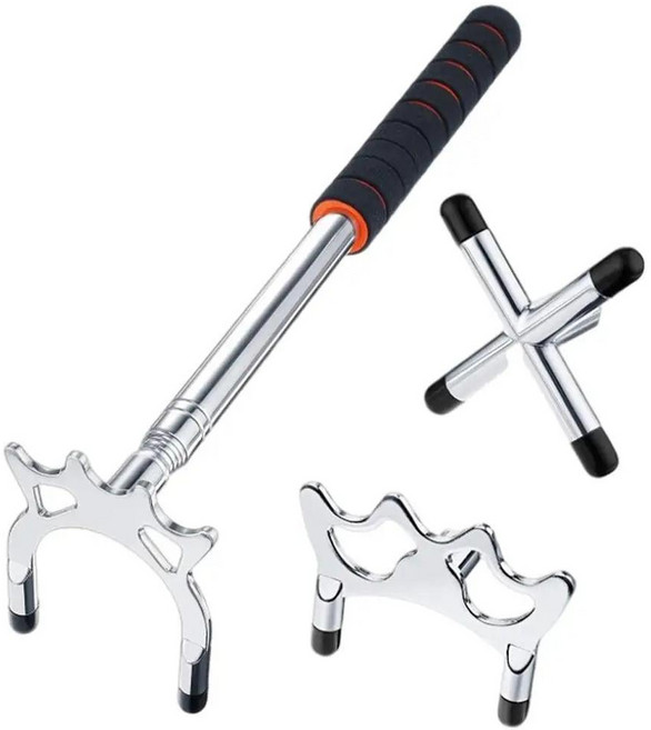 스누커 당구 테이블용 조정 풀 큐 브릿지 스틱, 1 Rod 3 Heads, 1개