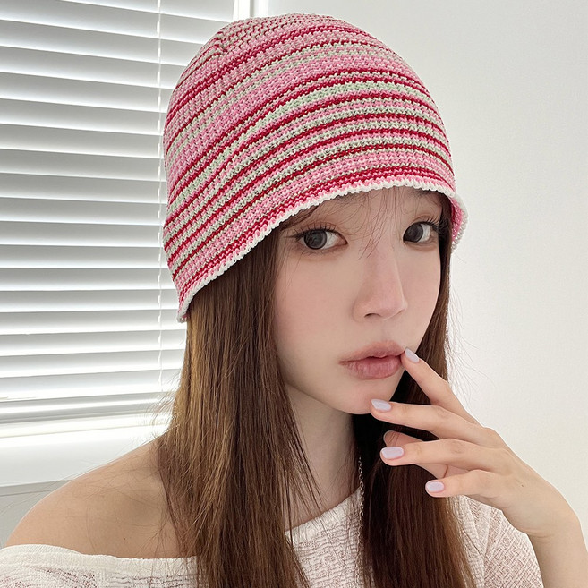 여름비니 스트라이브 여성 얇은 비니 숏 롱 와치캡