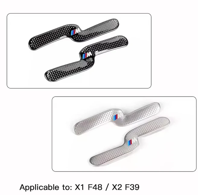BMW 자동차 실내 액세서리 에어벤트 커버 그릴 시트 아울렛 BMW M E46 E90 E60 F30 F10 E39 E36 F20 G30 G2, 11 포도 녹색, 02 2Pcs Silver
