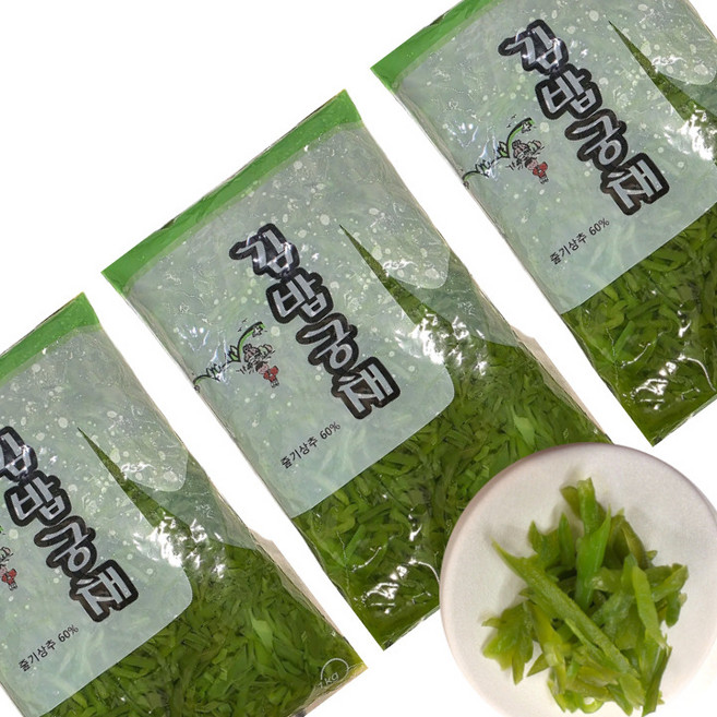 [신제품] 오이대신 프랜차이즈 김밥궁채 1KG -원효 남국 오도독 줄기상추, 10개