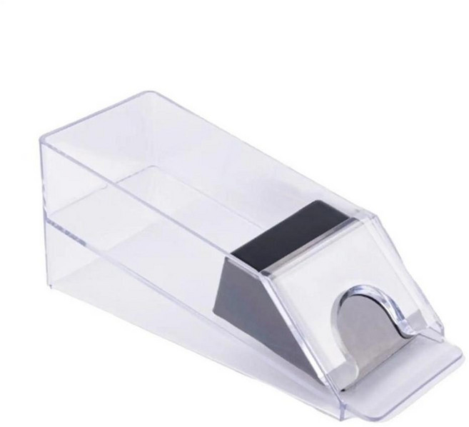 데크 폐기 트레이 경량 휴대용 카지노 포커 딜러 카드 게임 투명 딜링 슈, 2. 6 Deck Clear, 1개