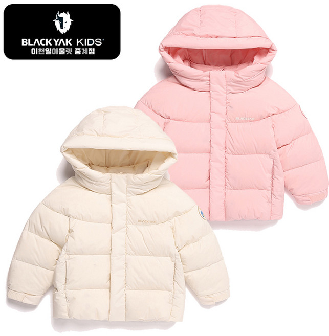 [블랙야크키즈 중계점] *24년 F/W ITEM BIGSALE* BKT라라2M다운자켓#4 (2Color) 미니로고 포인트 후드 디자인 토들러 사이즈 데일리 다운점퍼 미들다운