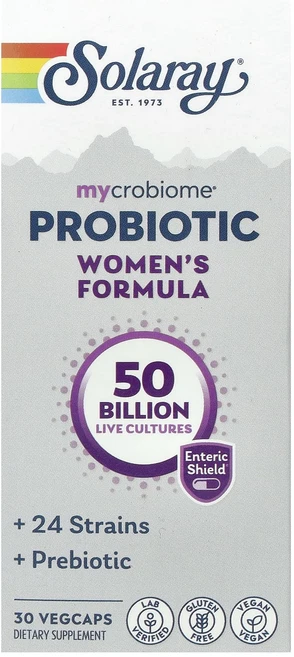 Solaray Mycrobiome Probiotic 여성용 포뮬라 500억 장용 베지 캡슐 30정, SolarayMycrobiomeProbiotic여성용포, 1개 - 쿠팡