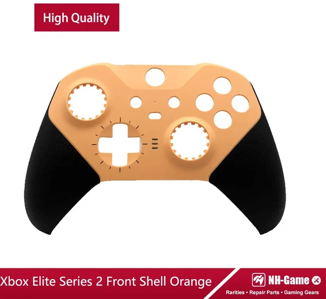 Xbox Elite 시리즈 2 컨트롤러 게임패드 후면 페이스플레이트 케이스용 교체 하우징 쉘 전면 커버, 07 Front Orange