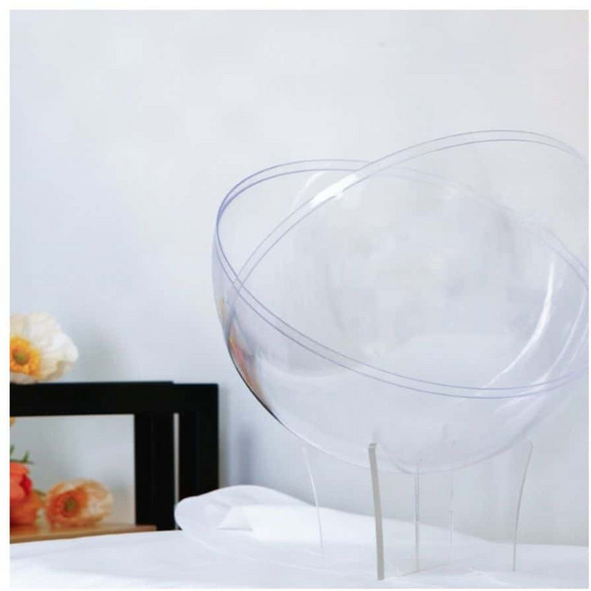 투명한 아크릴 공 디스플레이 거치대 축구 농구공 받침 케이스, 농구-축구공받침대, 1개