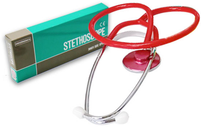 실습용청진기 야마수 단면 110 INNER-SPRING(레드), 빨강, 1개