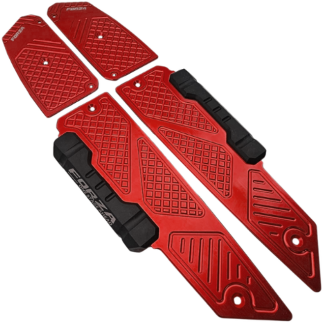 혼다 포르자 300/350 18-26년식 튜닝발판 미끄럼방지 오토바이발판 라이딩안정감 그립강화, 1개, 레드