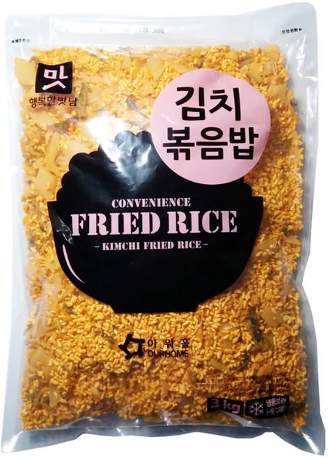[다만세푸드] 아워홈 김치볶음밥 3kg / 냉동 볶음밥, 1개