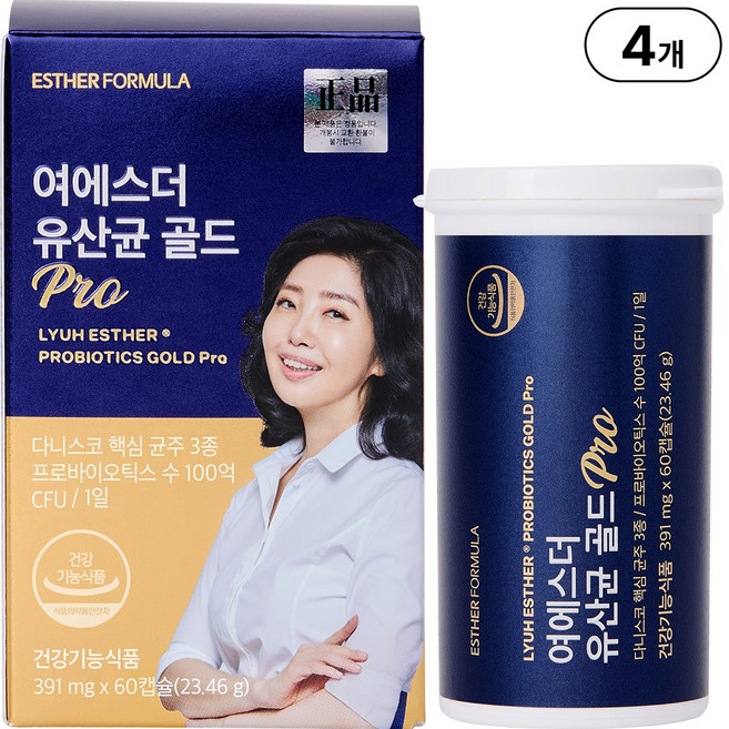 본사직영 여에스더 유산균 골드 Pro l 1병 2개월분 l, 60정, 4개