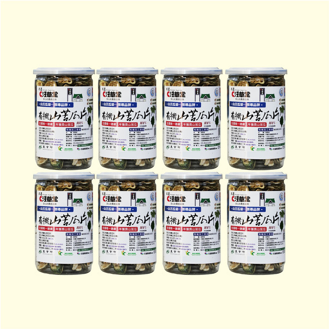 淺草堂 KAKOROT 有機山苦瓜片 十大神農, 100g, 8個