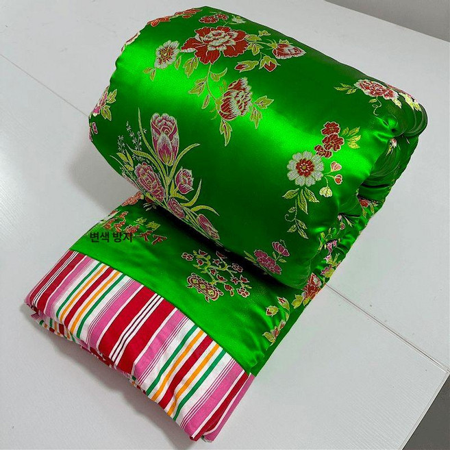 프라운 원앙금침 세트 실크 금침 이불 원앙 전통 혼수이불, 1.5kg, 시안프로스퍼러스