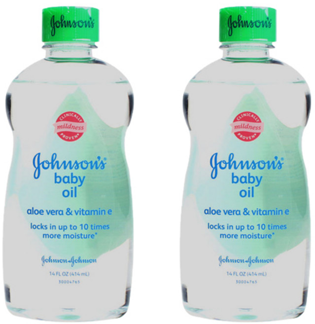 존슨즈베이비 오일 알로에 베라 & 비타민 E존슨즈오일알로에베라&비타민E, 414ml, 2개