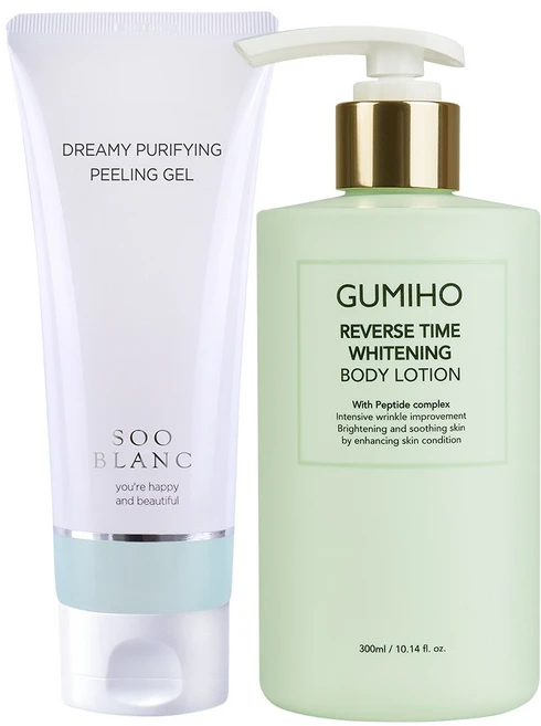매끈한 바디를 위한 바디톤업 1세트 GUMIHO, 1개, 300ml - 쿠팡