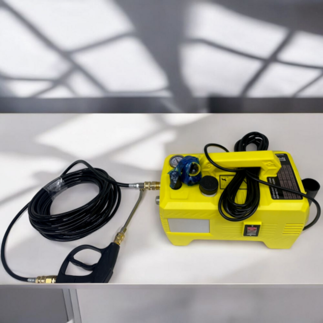 아쿠아파워 수압조절 에어컨 세척 원터치 숏건 기본노즐 꼬임방지 호스, 검정호스 10M