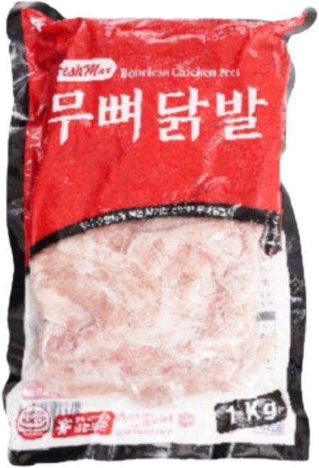푸드맥스 닭발 원료 무뼈닭발, 1kg, 2개