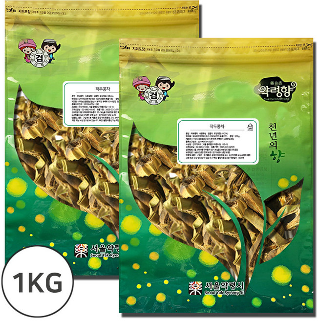 천지가약초 볶은 작두콩차, 500g, 2개