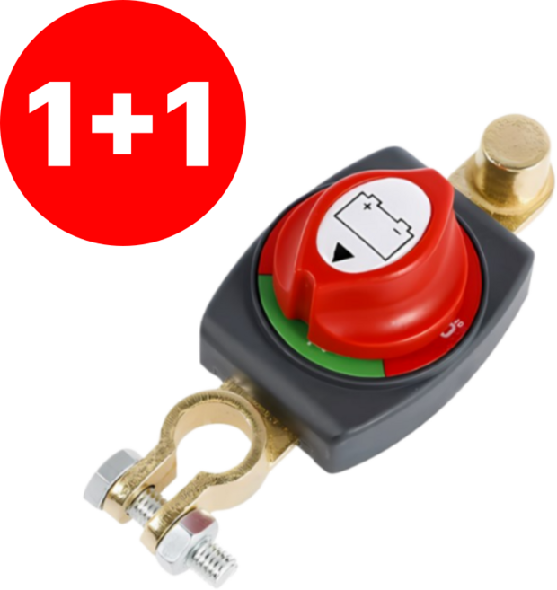 섭합 [1+1] 배터리 방전방지 차단기 12V-24V 자동차 킬스위치 고급형, 2개