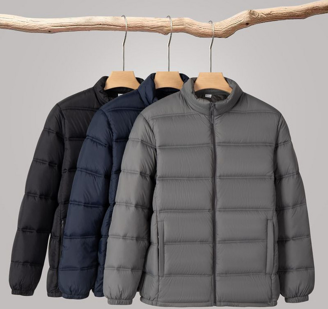 AURALA 남성 겨울 빅사이즈 하이넥 패딩 점퍼 따뜻한 캐주얼 패딩 자켓