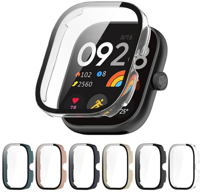 샤오미 레드미워치5 클리어 강화유리 풀커버 케이스