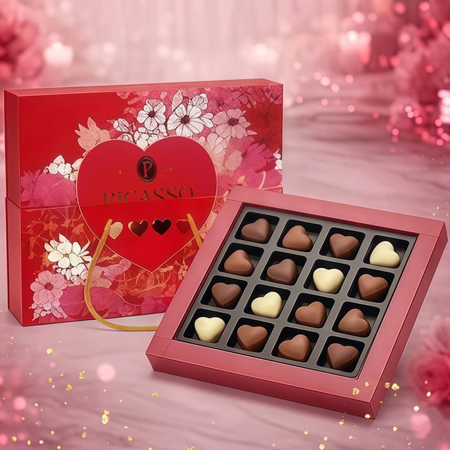 바넬리 피카소 프리미엄 하트 초콜릿, 1개, 210g