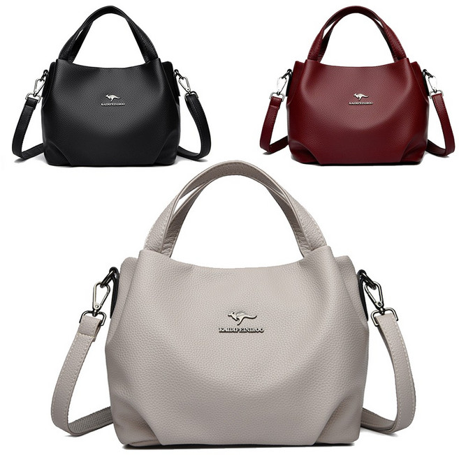 캥거루 퀼팅 크로스백 여성 크로스백 효도백 핸드백 엄마 어머니 선물 엄마선물 40대 50대 60대 중년 선물 숄더백 - 만두 캥 크로스백