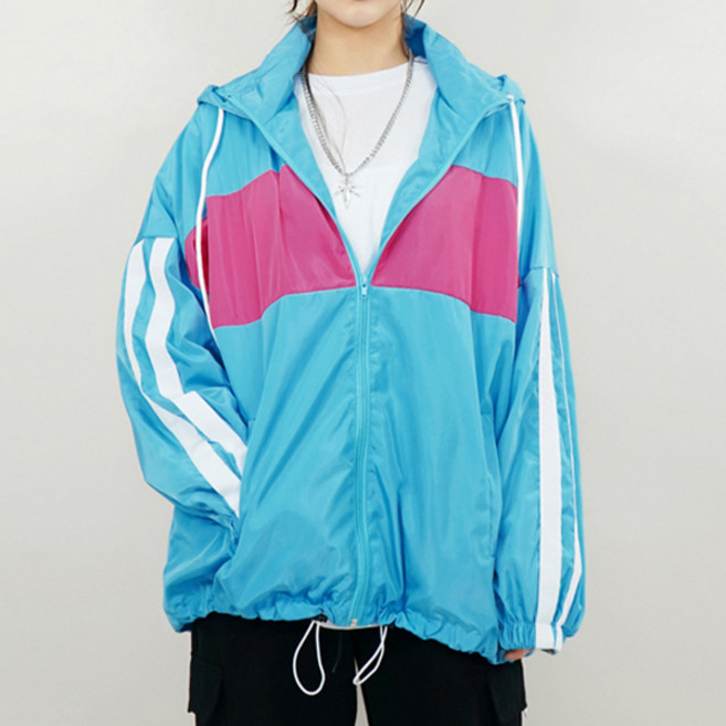 아카이브 바람막이 후드집업