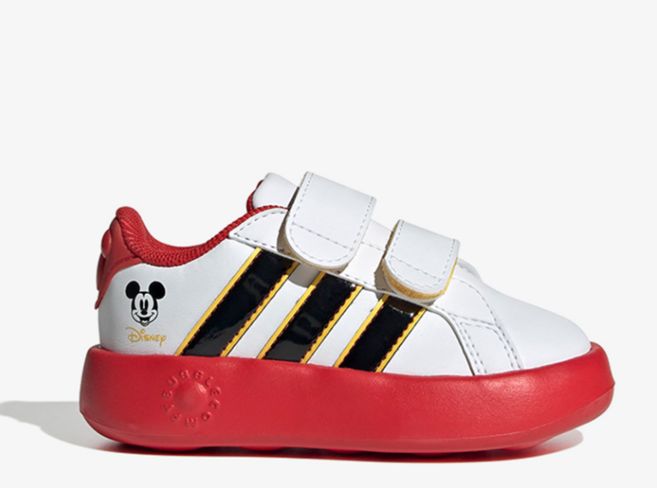 동수원에스키즈[아디다스] 그랜드코트 미키 (화이트 /레드) JQ8070